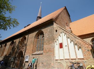 Kirche St. Nicolai Eckernförde im Sonnenschein